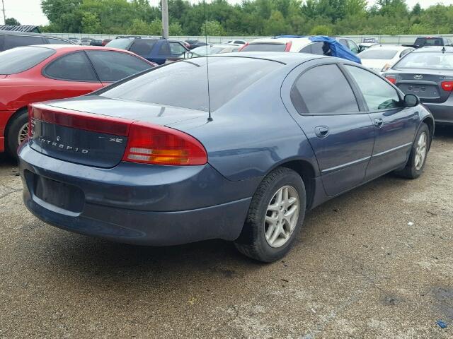 2B3HD46R72H311543 - 2002 DODGE INTREPID S BLUE photo 4