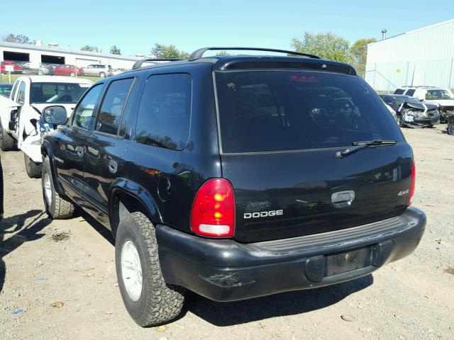 1B4HS28Y9XF604427 - 1999 DODGE DURANGO BLACK photo 3