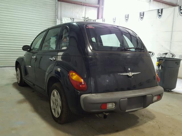 3C4FY48B02T341131 - 2002 CHRYSLER PT CRUISER BLACK photo 3