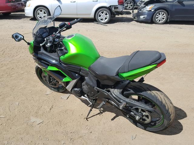 JKAEXEF10GDA28332 - 2016 KAWASAKI EX650 F GREEN photo 3