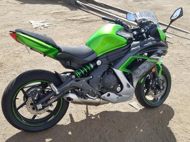 JKAEXEF10GDA28332 - 2016 KAWASAKI EX650 F GREEN photo 4