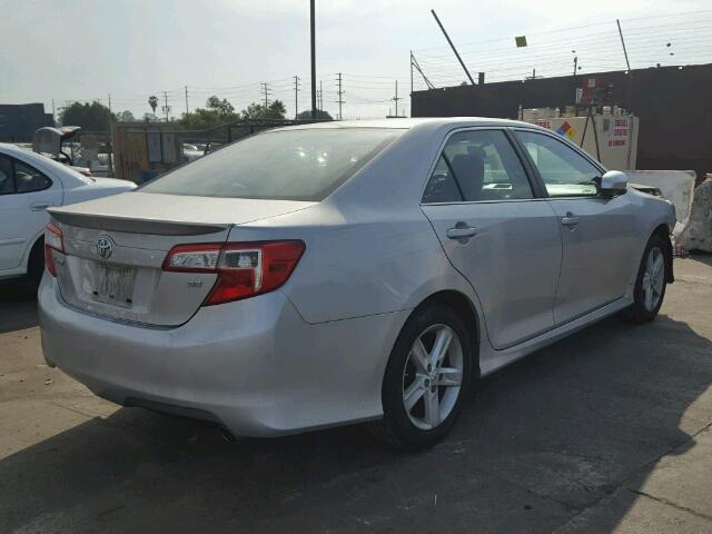 4T1BF1FK7DU228531 - 2013 TOYOTA CAMRY L SILVER photo 4