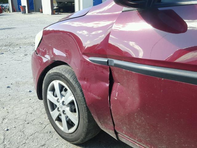 KMHCM46C99U322647 - 2009 HYUNDAI ACCENT MAROON photo 9