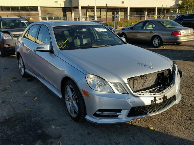 WDDHF8JB0DA714149 - 2013 MERCEDES-BENZ E 350 4MAT SILVER photo 1