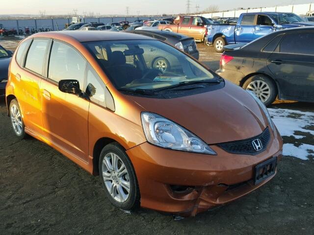 JHMGE8H40AS013258 - 2010 HONDA FIT SPORT ORANGE photo 1