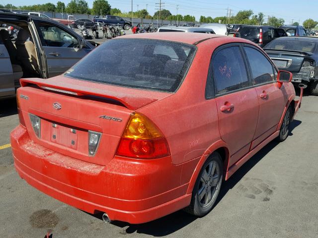 JS2RA41SX35170794 - 2003 SUZUKI AERIO S RED photo 4