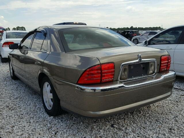 1LNHM87A22Y664448 - 2002 LINCOLN LS GOLD photo 3