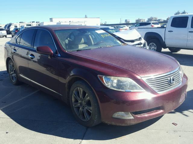 JTHBL46F585059044 - 2008 LEXUS LS MAROON photo 1