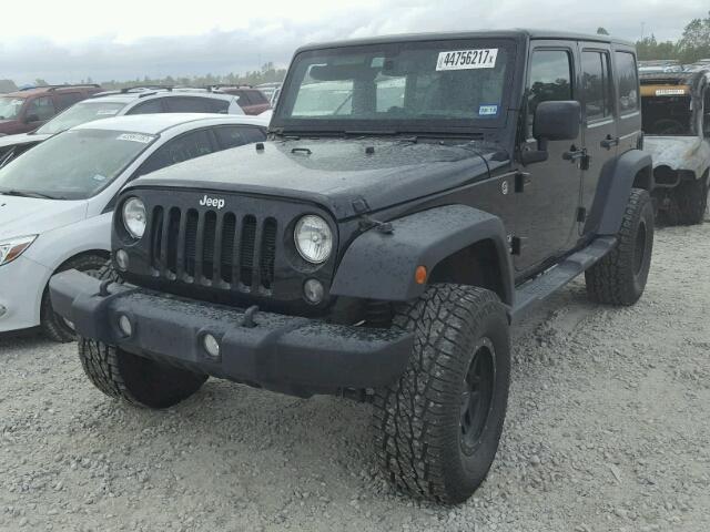 1C4BJWDG4FL504056 - 2015 JEEP WRANGLER U BLACK photo 2
