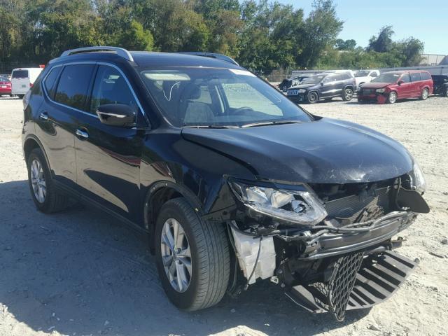 5N1AT2MVXFC799575 - 2015 NISSAN ROGUE BLACK photo 1