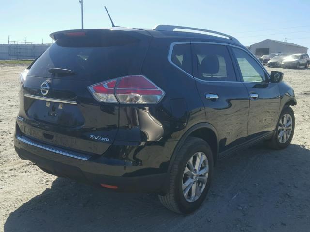 5N1AT2MVXFC799575 - 2015 NISSAN ROGUE BLACK photo 4