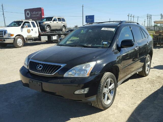 2T2GK31U08C042239 - 2008 LEXUS RX 350 BLACK photo 2