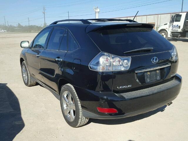 2T2GK31U08C042239 - 2008 LEXUS RX 350 BLACK photo 3