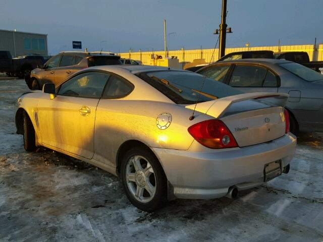 KMHHN65D13U103780 - 2003 HYUNDAI TIBURON SE SILVER photo 3