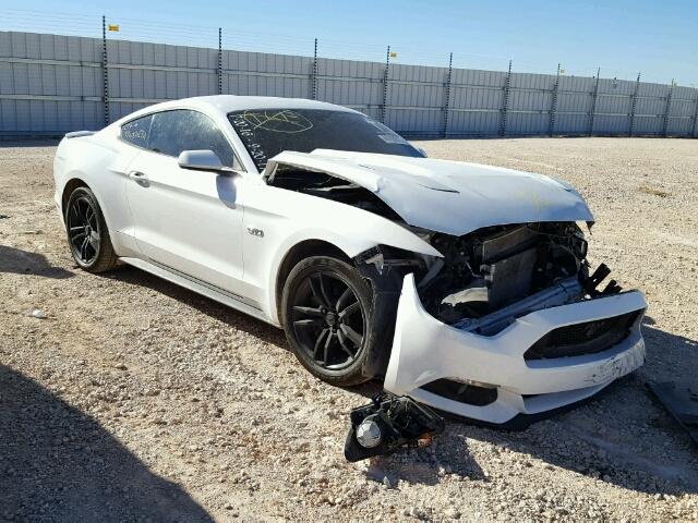 1FA6P8CF2F5389097 - 2015 FORD MUSTANG GT WHITE photo 1
