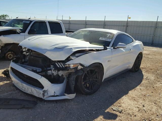 1FA6P8CF2F5389097 - 2015 FORD MUSTANG GT WHITE photo 2