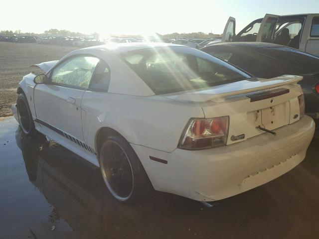 1FAFP40432F122289 - 2002 FORD MUSTANG WHITE photo 3