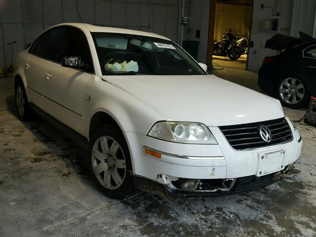 WVWTH63B43P432639 - 2003 VOLKSWAGEN PASSAT GLX WHITE photo 1