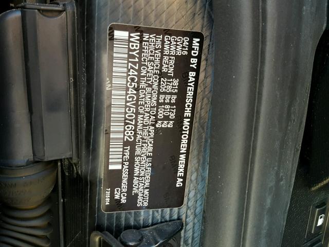 WBY1Z4C54GV507682 - 2016 BMW I3 REX Qara foto 10