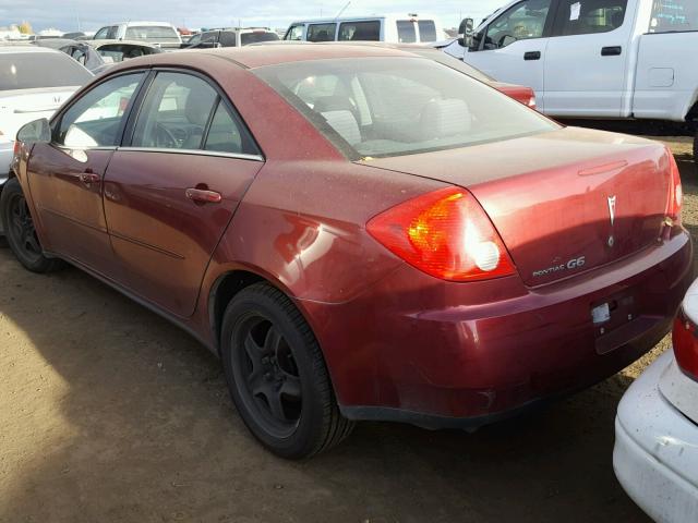 1G2ZG57B784189357 - 2008 PONTIAC G6 BASE RED photo 3