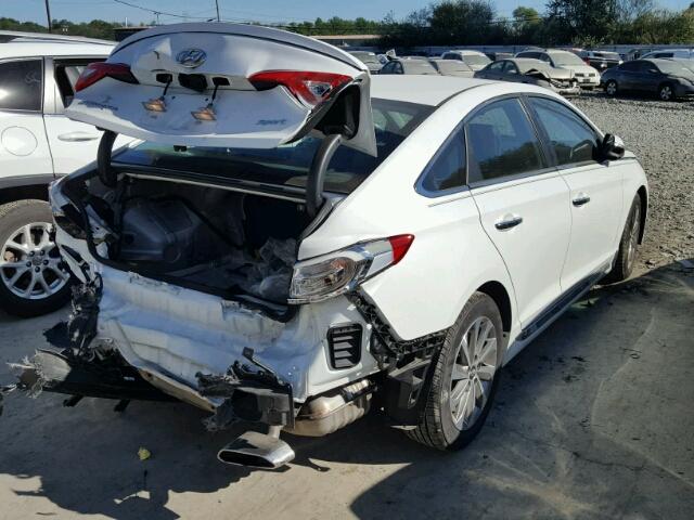 5NPE34AF3HH503298 - 2017 HYUNDAI SONATA SPO WHITE photo 4