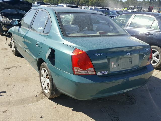 KMHDN46D76U344412 - 2006 HYUNDAI ELANTRA GL GREEN photo 3