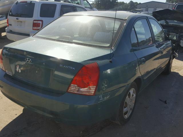 KMHDN46D76U344412 - 2006 HYUNDAI ELANTRA GL GREEN photo 4