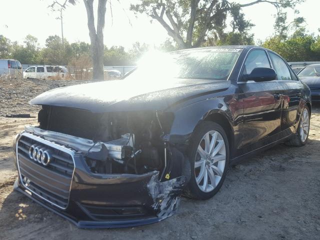 WAUEFAFL6DN014583 - 2013 AUDI A4 BLUE photo 2