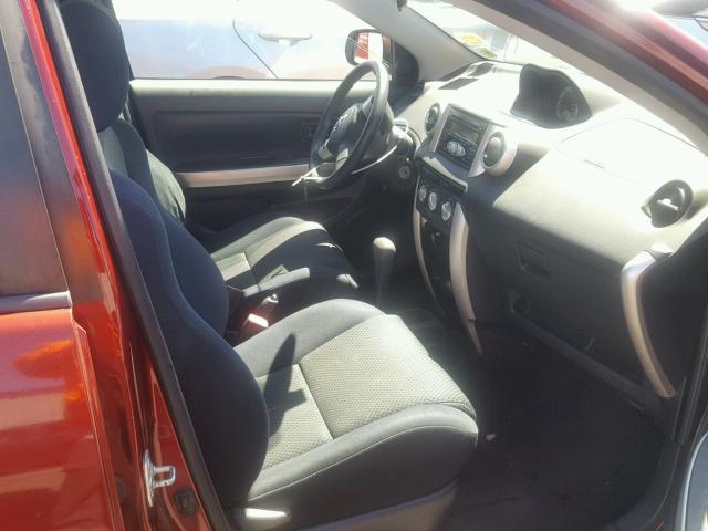 JTKKT624965021212 - 2006 TOYOTA SCION XA მუქწითელი ფოტო 5