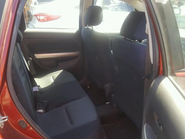 JTKKT624965021212 - 2006 TOYOTA SCION XA მუქწითელი ფოტო 6