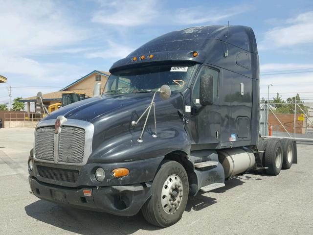 1XKTD49X27J170894 - 2007 KENWORTH CONSTRUCTI BLACK photo 2