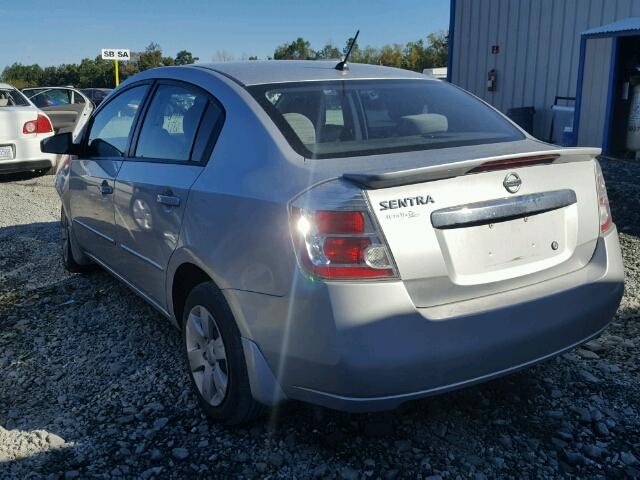 3N1AB6AP4BL639231 - 2011 NISSAN SENTRA 2.0 SILVER photo 3