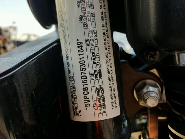 5VPCB16D753011849 - 2005 VICTORY MOTORCYCLES KINGPIN 白色 照片 10