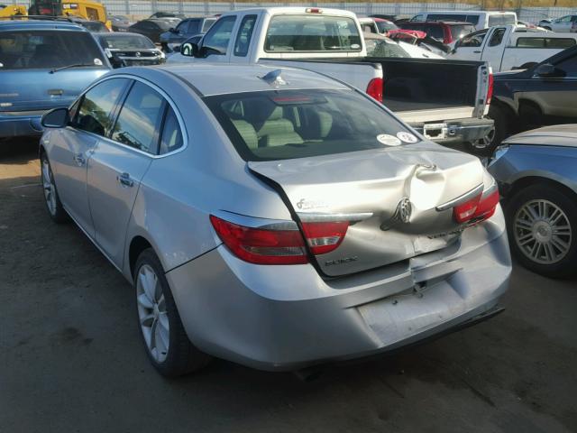 1G4PP5SK3C4214995 - 2012 BUICK VERANO SILVER photo 3