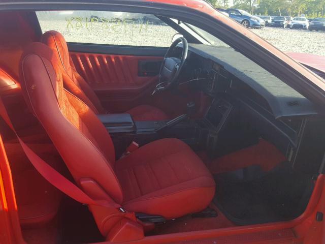 1G1FP23TXML158656 - 1991 CHEVROLET CAMARO RS RED photo 5