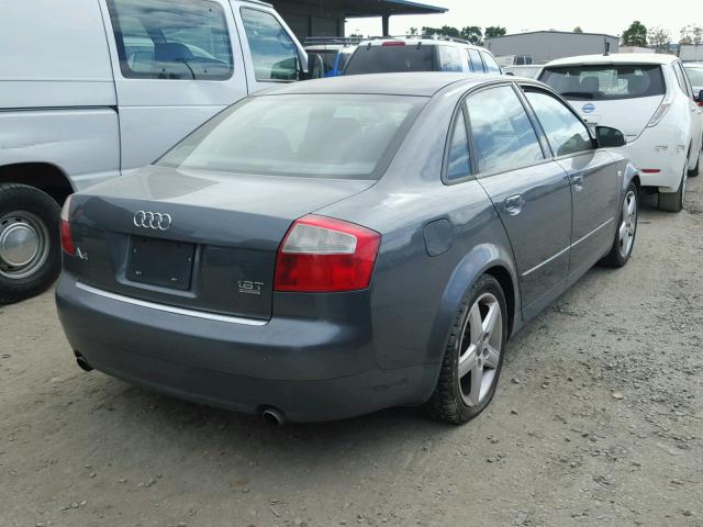 WAULC68E03A164755 - 2003 AUDI A4 BLACK photo 4