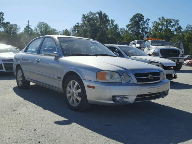 KNAGD128745308056 - 2004 KIA OPTIMA LX GRAY photo 1