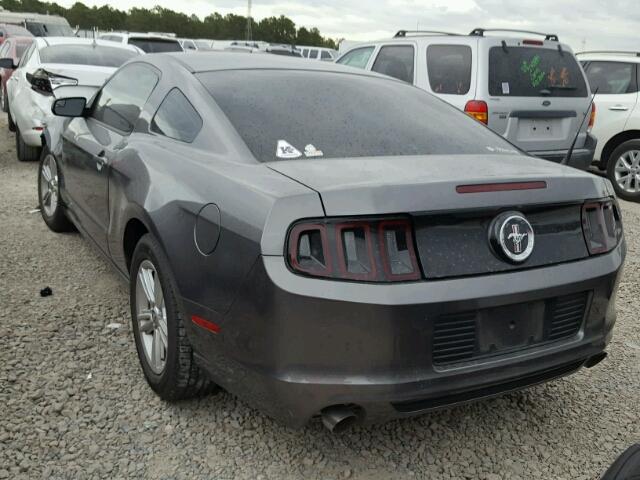 1ZVBP8AM1E5320262 - 2014 FORD MUSTANG GRAY photo 3