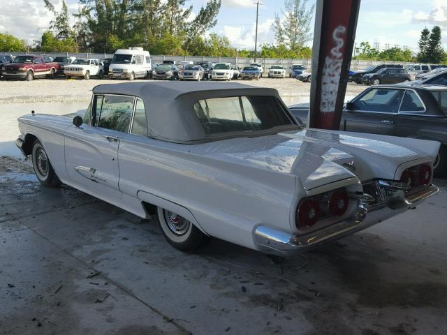 H9YJ100985 - 1959 FORD THUNDERBIR WHITE photo 3