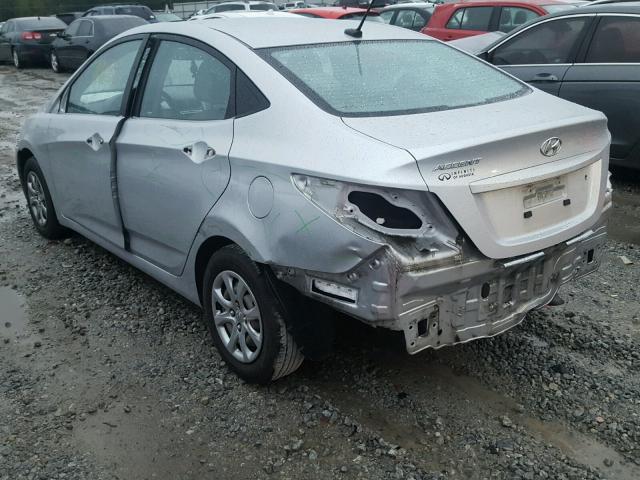 KMHCT4AE1DU381261 - 2013 HYUNDAI ACCENT GLS SILVER photo 3