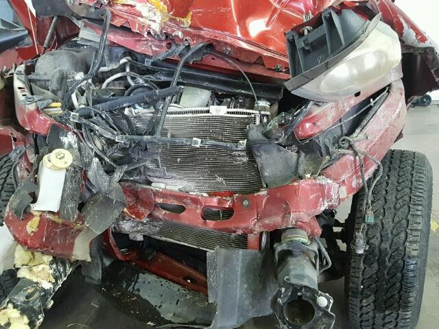 1D7HW42K26S528830 - 2006 DODGE DAKOTA SLT RED photo 7