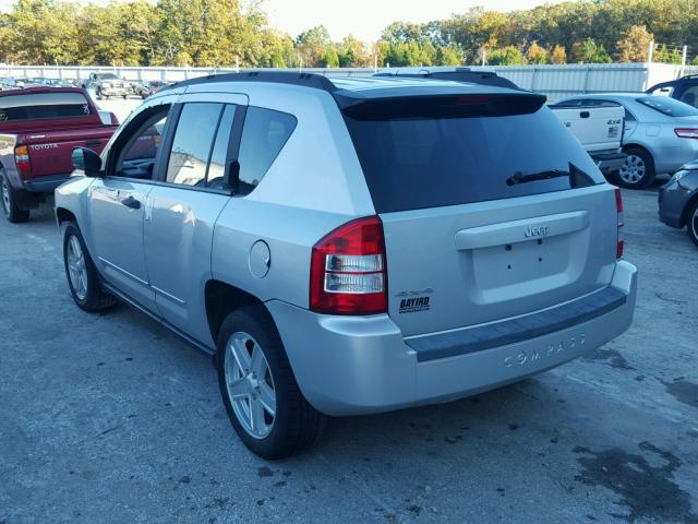 1J8FF47W58D786949 - 2008 JEEP COMPASS SP ვერცხლისფერი ფოტო 3