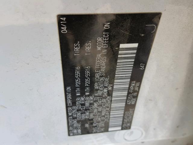 JTLZE4FE4EJ056628 - 2014 TOYOTA SCION XB Blanco foto 10