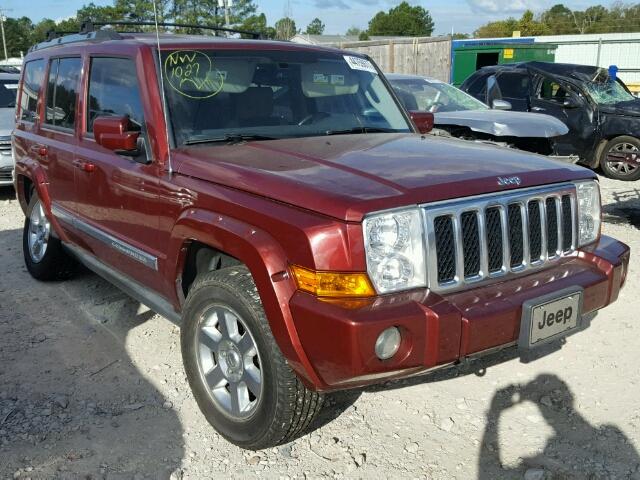 1J8HG68207C536889 - 2007 JEEP COMMANDER RED photo 1