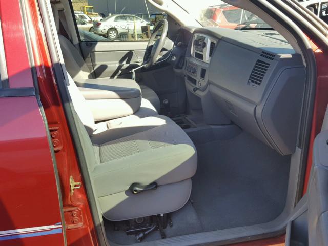 1D7KS28C47J509600 - 2007 DODGE RAM 2500 S BURGUNDY photo 5
