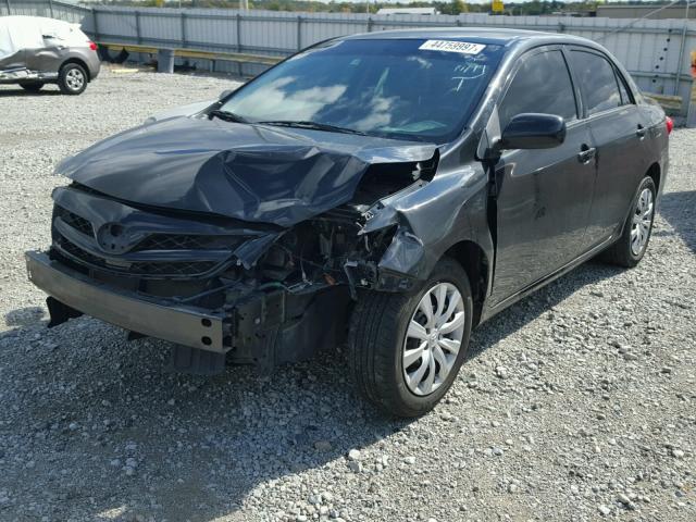 2T1BU4EE4CC817894 - 2012 TOYOTA COROLLA BA BLACK photo 2