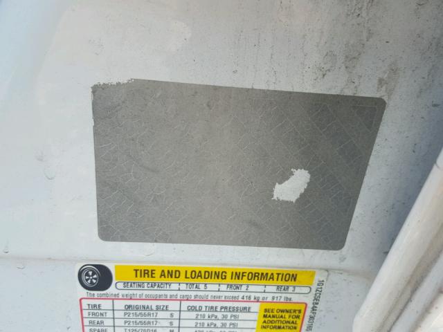 1G1ZC5EB4AF303165 - 2010 CHEVROLET MALIBU 1LT WHITE photo 10