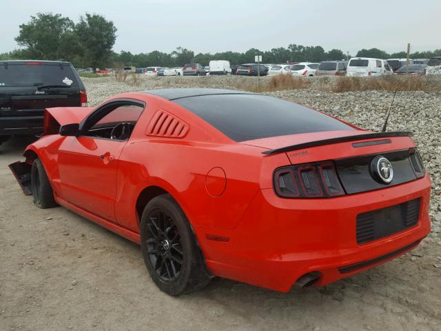 1ZVBP8AM0E5261382 - 2014 FORD MUSTANG RED photo 3