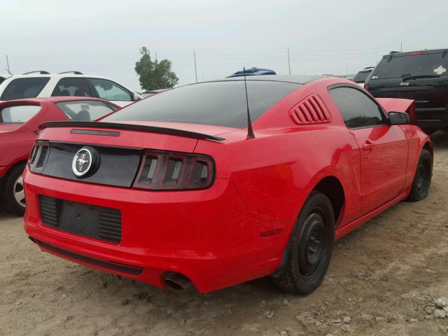 1ZVBP8AM0E5261382 - 2014 FORD MUSTANG RED photo 4