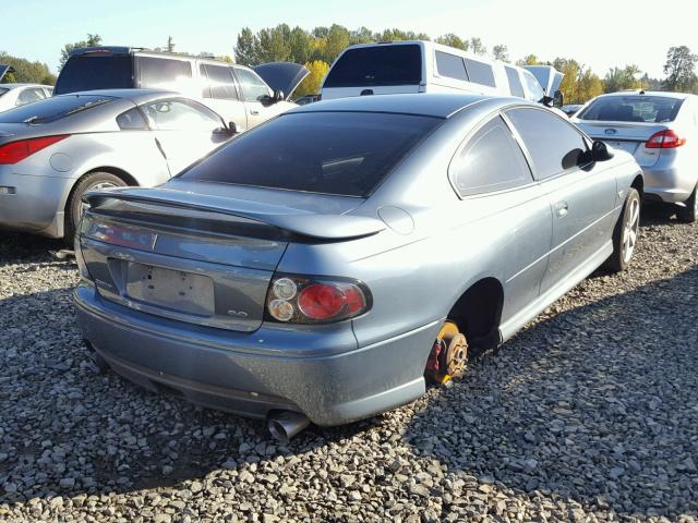 6G2VX12U36L812656 - 2006 PONTIAC GTO BLUE photo 4